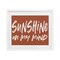 Stupell Industries Sunshine State Of Mind Brown Framed Print Under Glass, design by Lettered and Lined